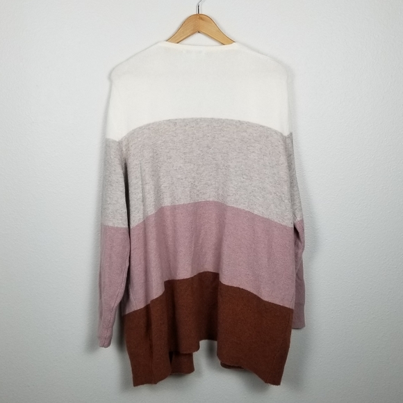 Madewell Ryder Neopolitan Stripe Merino Wool/Alpaca Blend Cardigan Sweater Sz XL - Picture 15 of 16